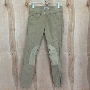 VGUC Horze Tan Knee Patch Riding Pants, Women’s,  size Small